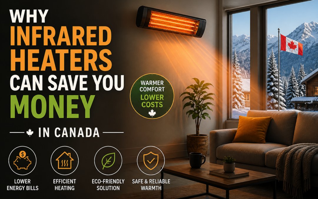 Image of how infrared heaters are used for colder weather in Canada.